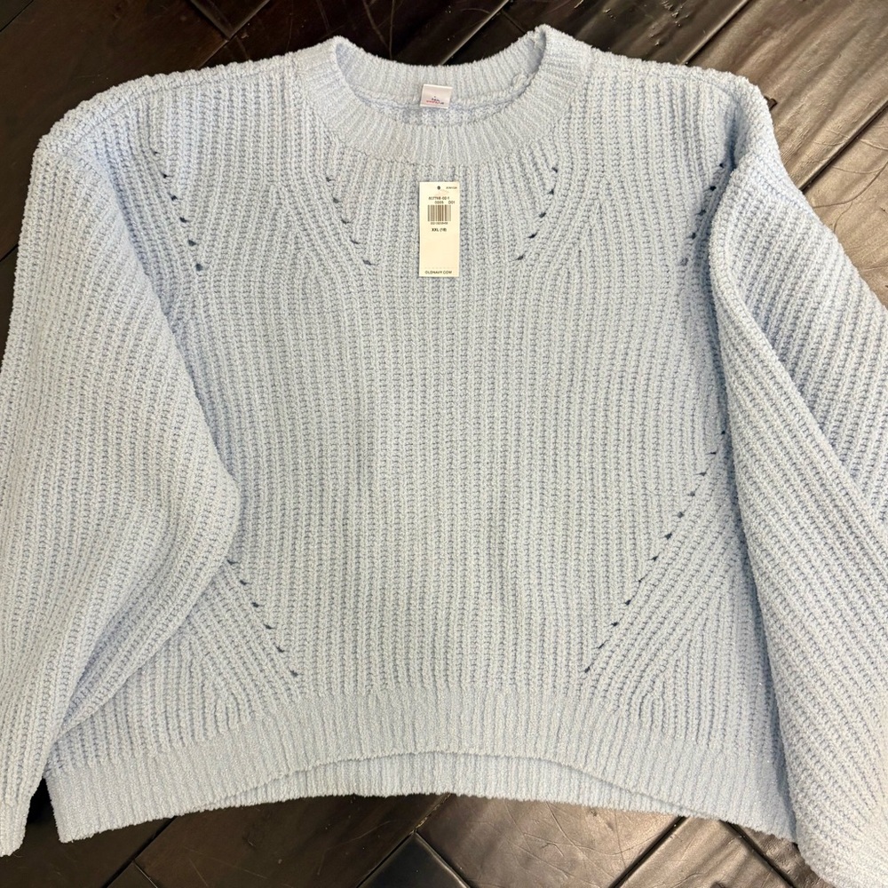 Old Navy Soft Knit Light Blue Sweater